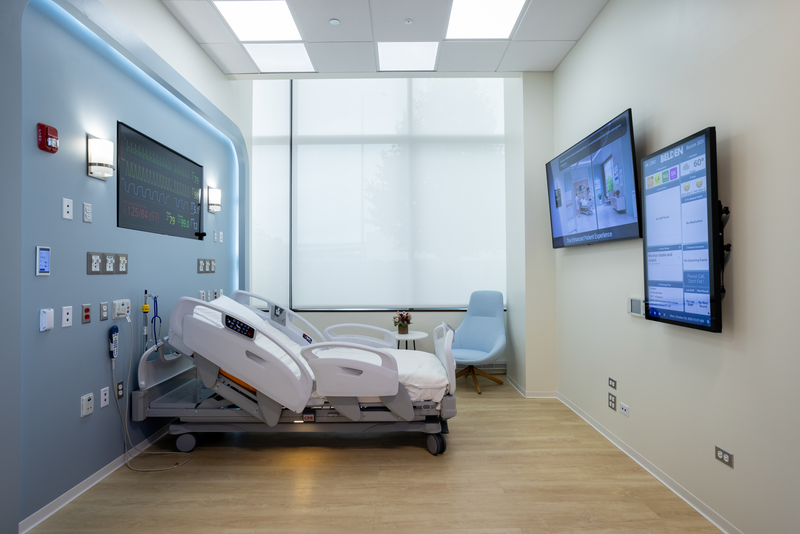 healthcare solutions room in belden's chicago customer innovation center